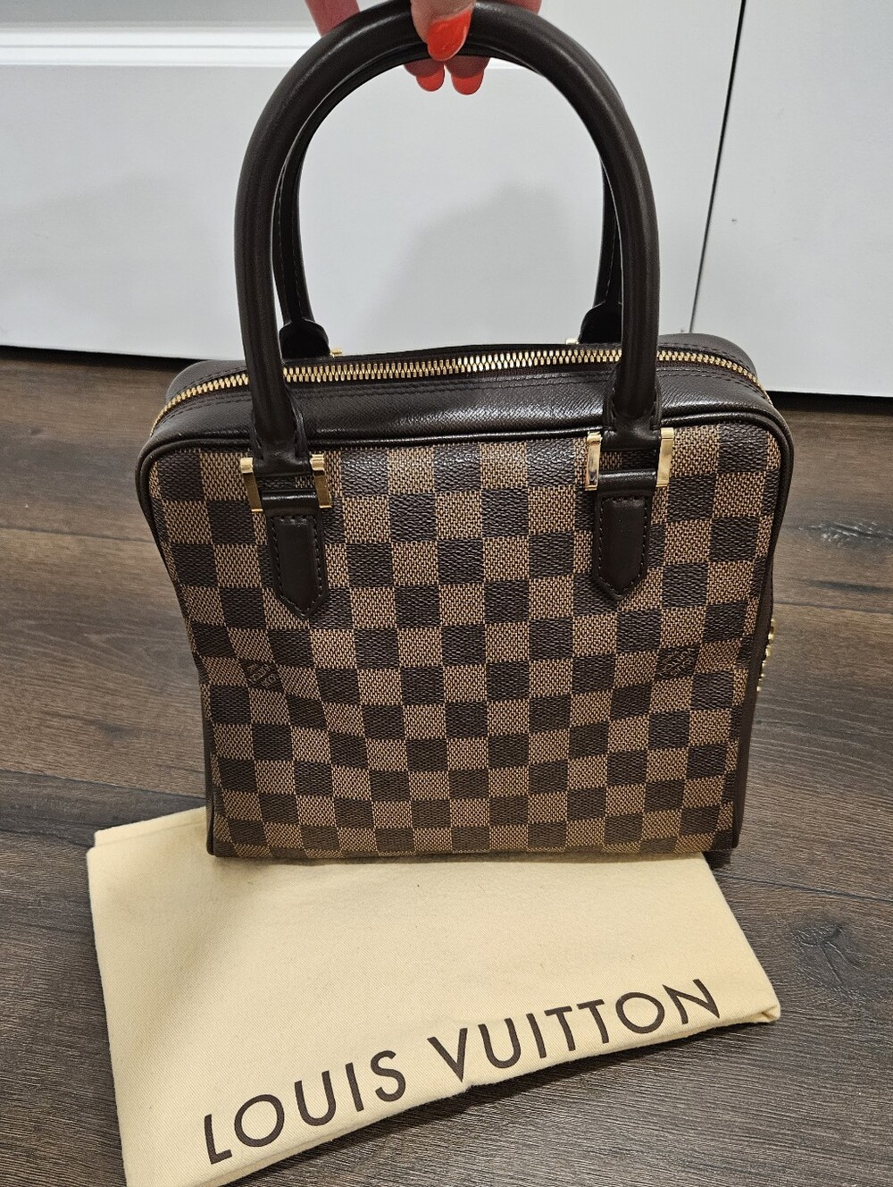 Louis Vuitton Damier Ebene Nolita Top Handle Satchel | Made in France + Dusty
